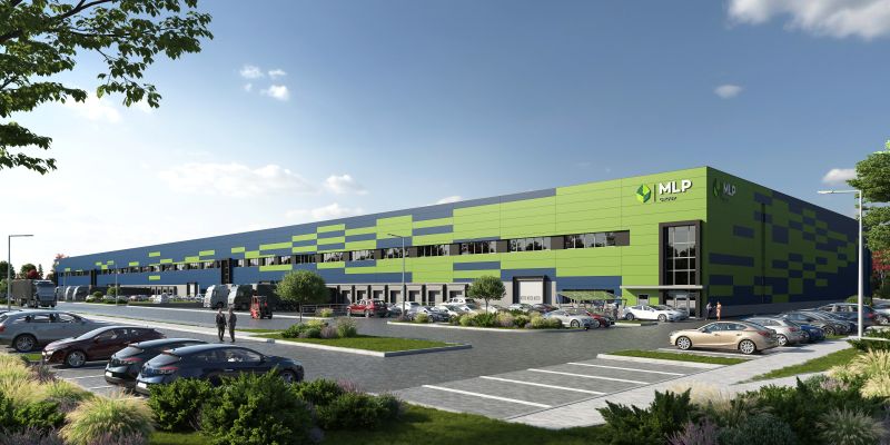 MLP Group, MLP Park Spreenhagen. Project development, logistics, storage of batteries and accumulators, commercial properties, warehouses, multi-user parks